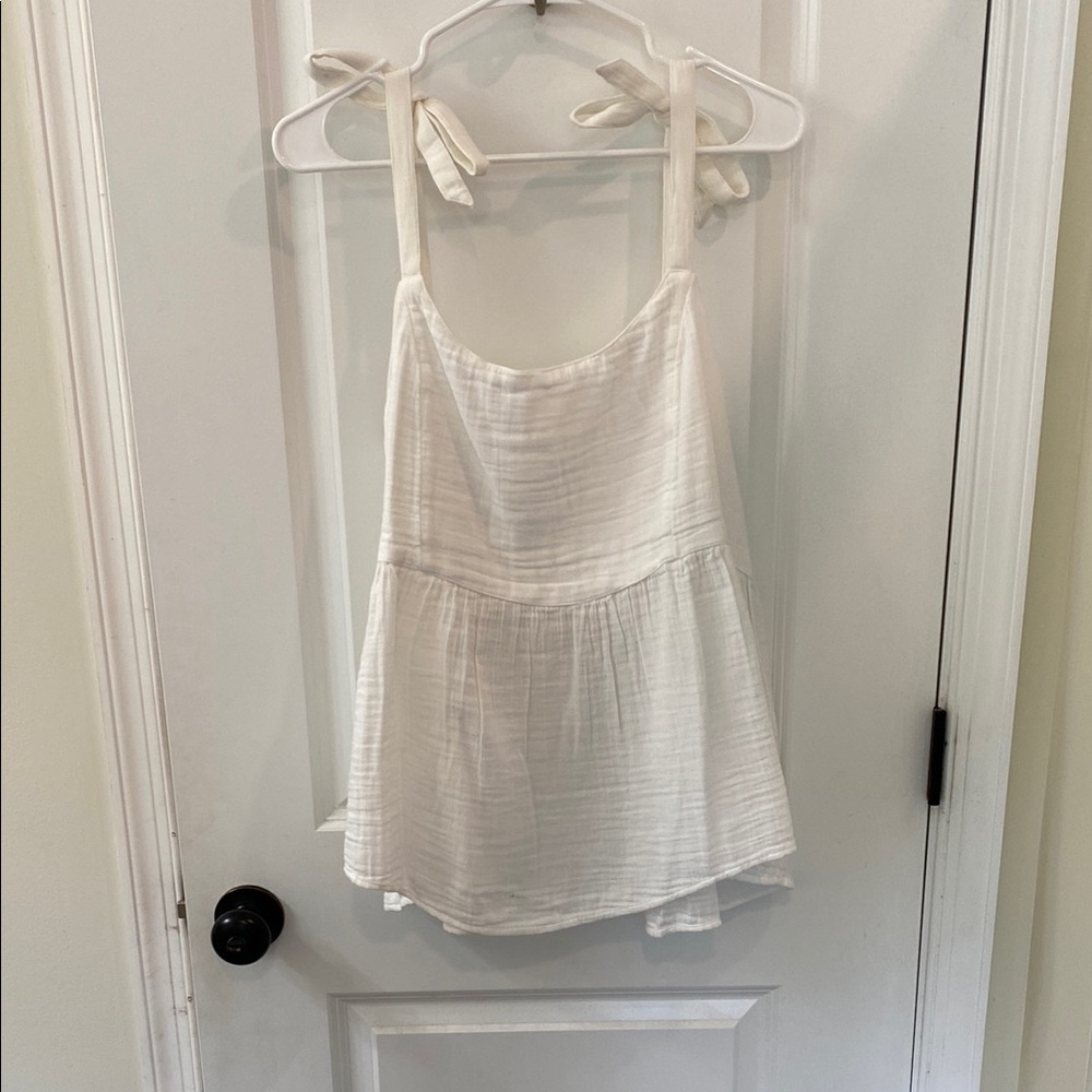 Old Navy White Tie Strap Women's Tank